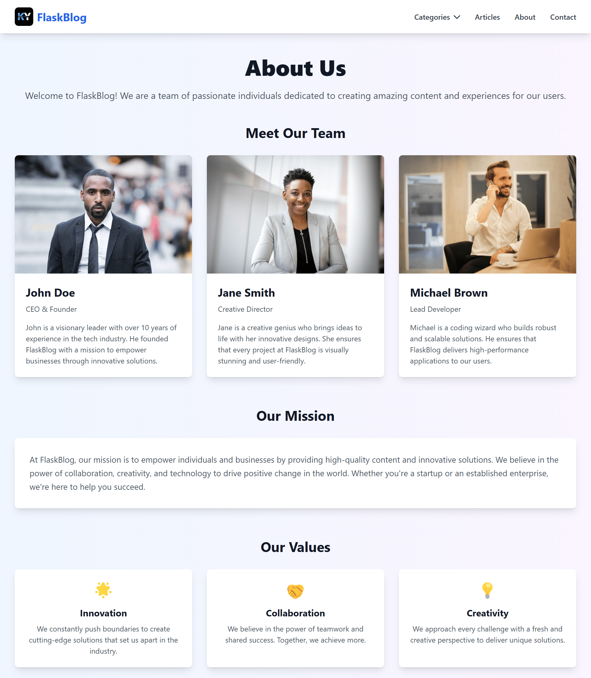 About US Page