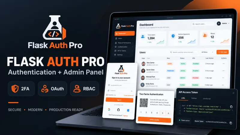 Flask Authentication System with Admin Panel - Kritim Yantra