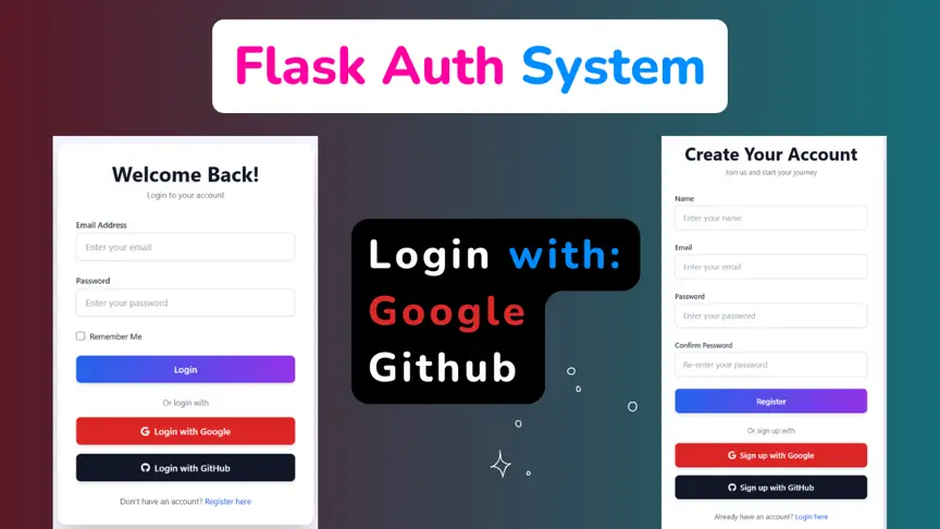 Flask Authentication System (Free Version) - Kritim Yantra