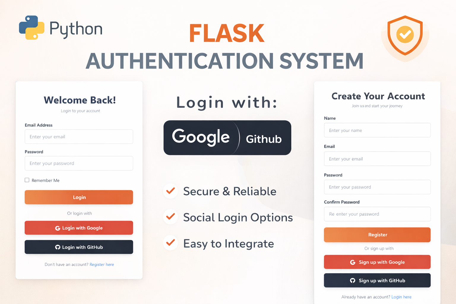Flask Authentication System (Free Version) - Kritim Yantra